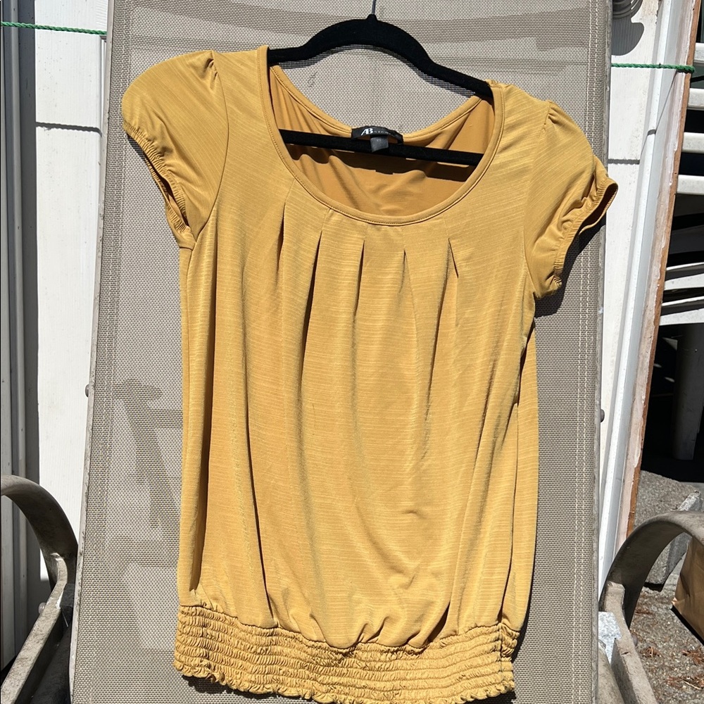 AB Studio Mustard Yellow Women's Blouse